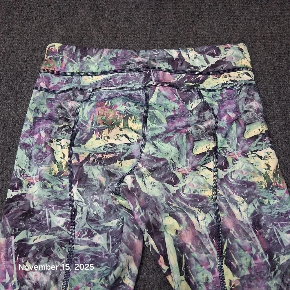 Lululemon‎ Inspire Tight II Full On Luxtreme Mesh Iridescent Multi Size 6 W5G73S